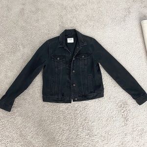 Black Denim Jacket Abercrombie & Fitch